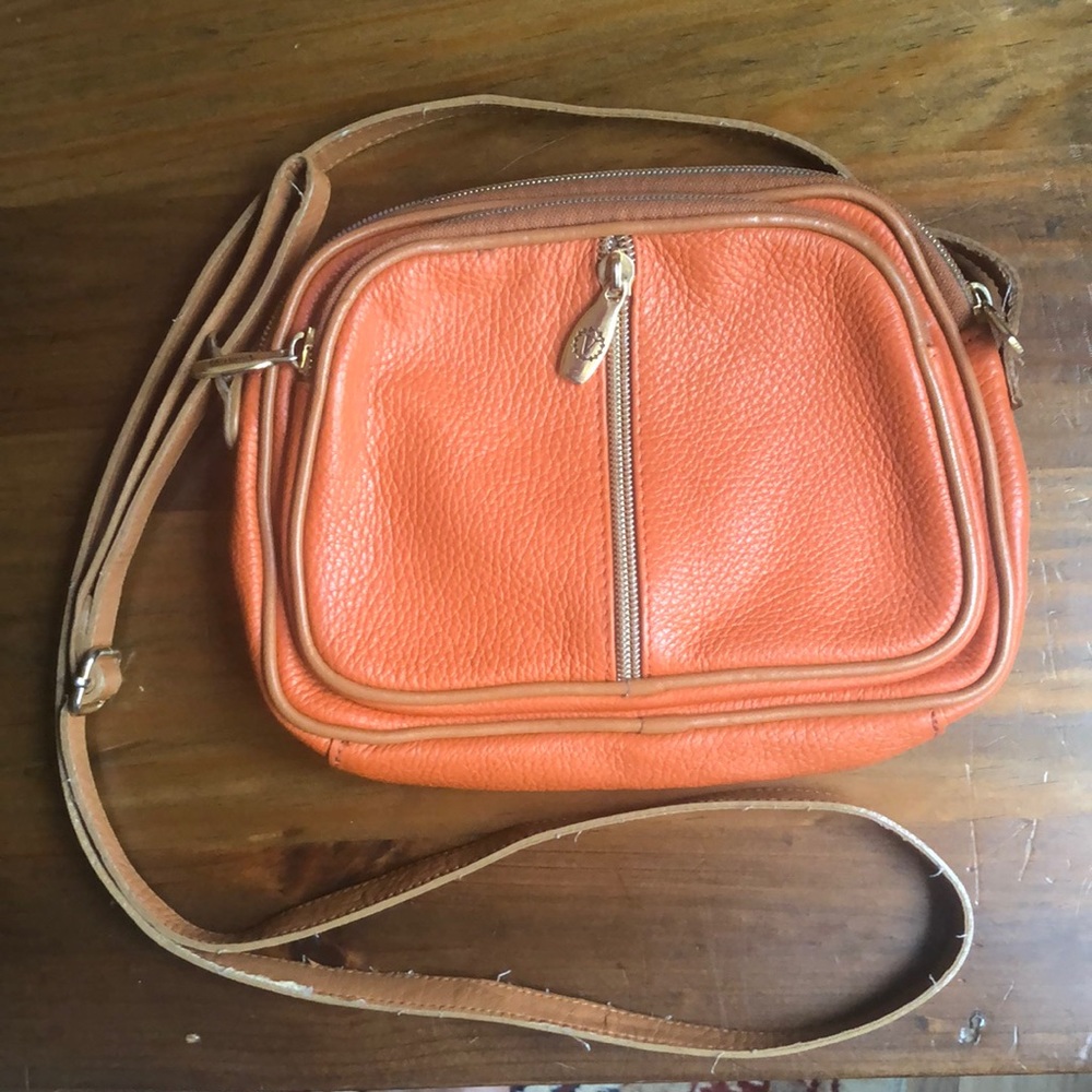 Italian leather crossbody bag by Valentina